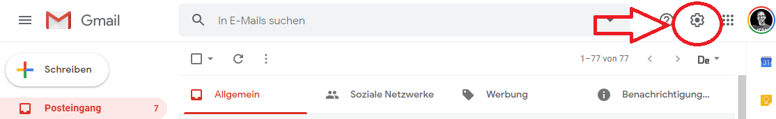 Gmail-Einstellungen